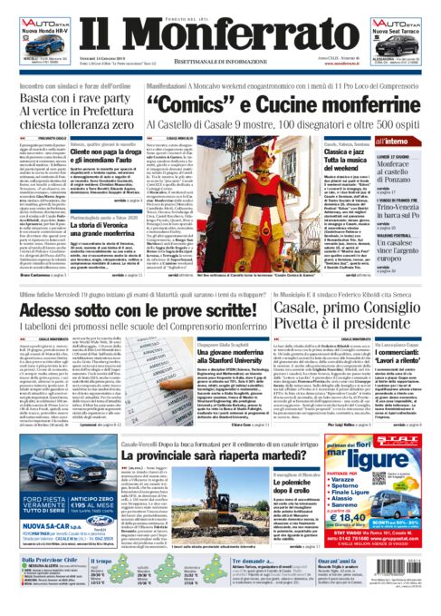 Il Monferrato - Edizione 46 del 14/06/2019